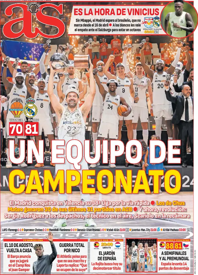 UN EQUIPO DE CAMPEONATO