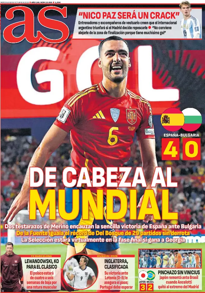 DE CABEZA AL MUNDIAL