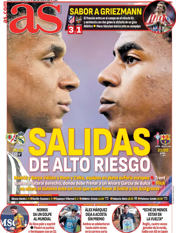 “ECHÉ DE MENOS ESTAR EN LA VUELTA”