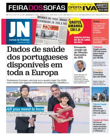 Jornal de Notícias - 24 abr. 2024