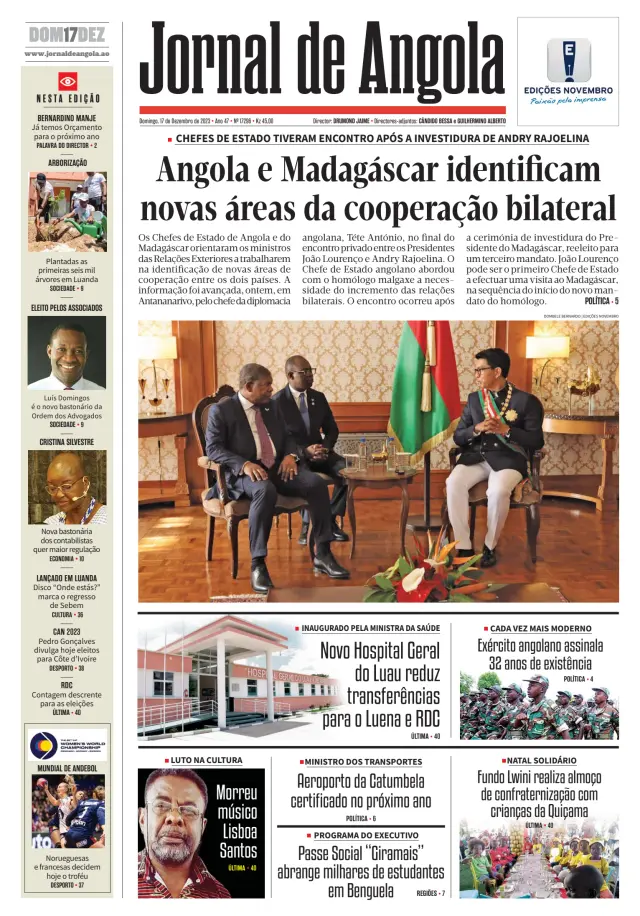 Jornal de Angola - Notícias - Trabalhadores buscam passe para a final