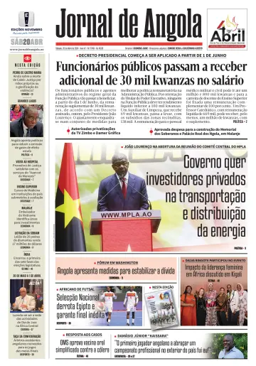 Jornal de Angola - 20 abril 2024