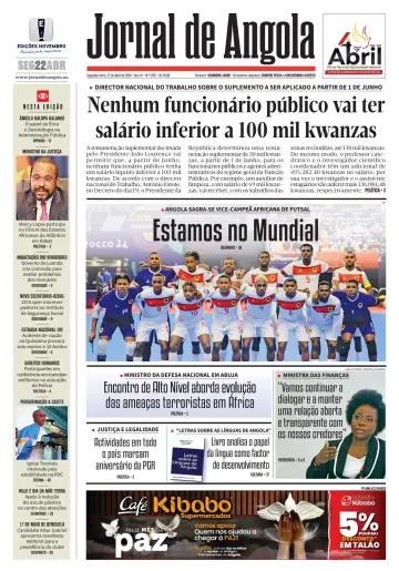 Jornal de Angola - 22 abril 2024