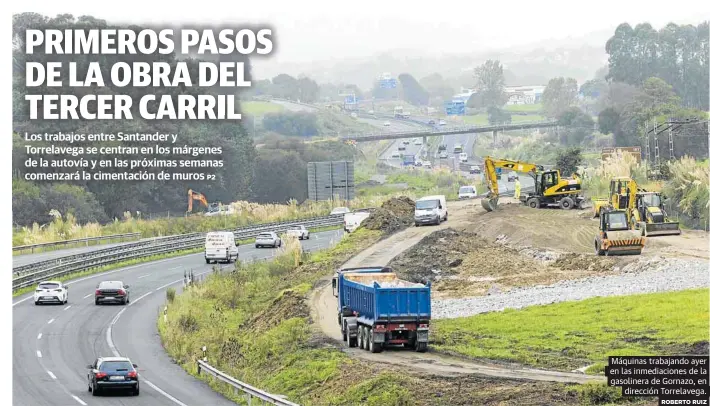 PRIMEROS PASOS DE LA OBRA DEL TERCER CARRIL