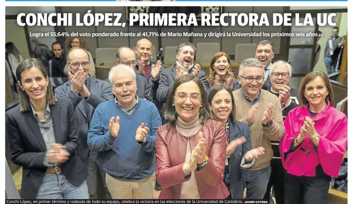 CONCHI LÓPEZ, PRIMERA RECTORA DE LA UC