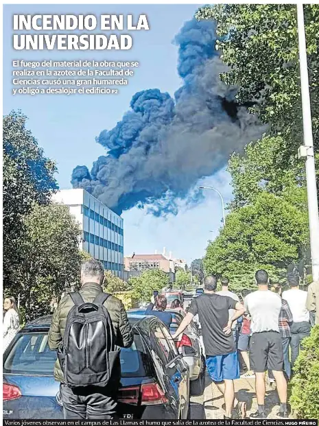 INCENDIO EN LA UNIVERSIDAD