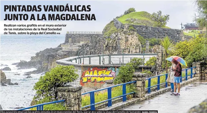 PINTADAS VANDÁLICAS JUNTO A LA MAGDALENA