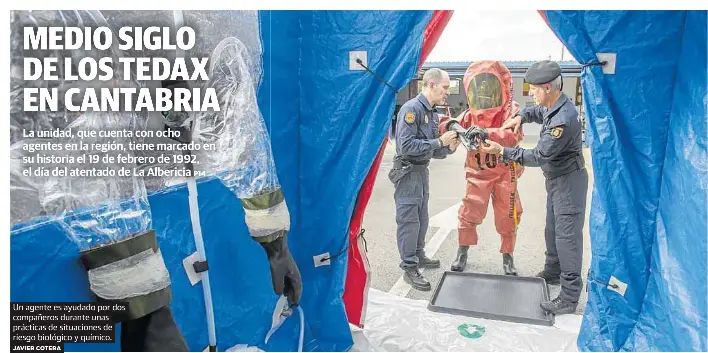 MEDIO SIGLO DE LOS TEDAX EN CANTABRIA