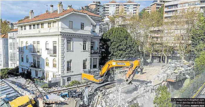 DERRIBO DE LA CLÍNICA COTERO, EN MENÉNDEZ PELAYO