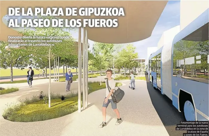 DE LA PLAZA DE GIPUZKOA AL PASEO DE LOS FUEROS