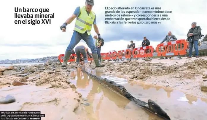 UN BARCO QUE LLEVABA MINERAL EN EL SIGLO XVI