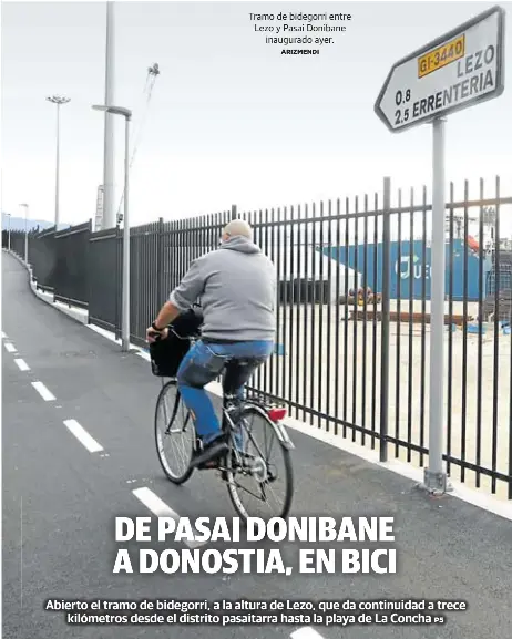 DE PASAI DONIBANE A DONOSTIA, EN BICI