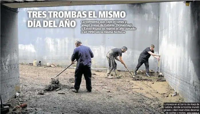TRES TROMBAS EL MISMO DÍA DEL AÑO