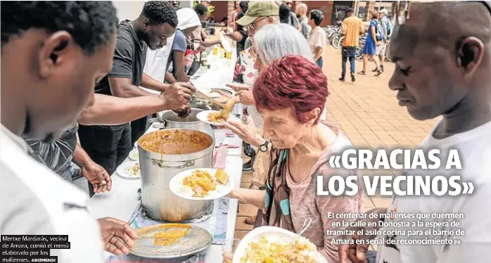 «GRACIAS A LOS VECINOS»