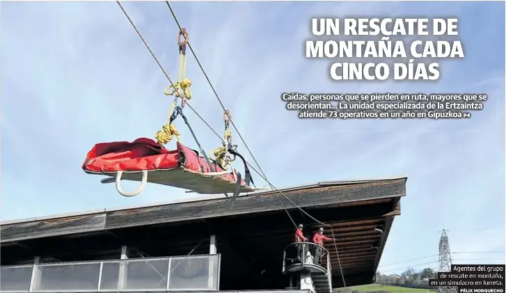 UN RESCATE DE MONTAÑA CADA CINCO DÍAS