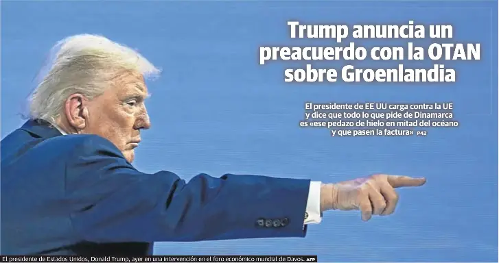 TRUMP ANUNCIA UN PREACUERDO CON LA OTAN SOBRE GROENLANDIA
