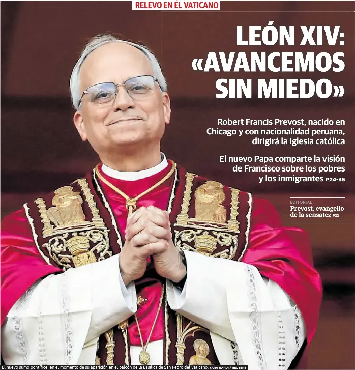 LEÓN XIV: «AVANCEMOS SIN MIEDO»