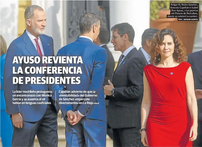 AYUSO REVIENTA LA CONFERENCIA DE PRESIDENTES