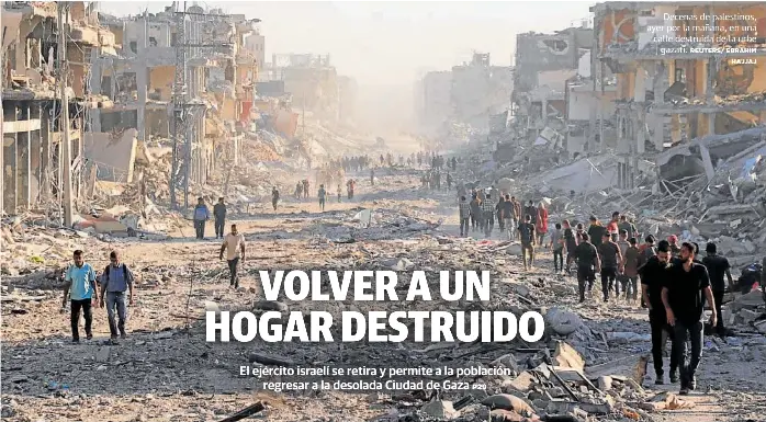 VOLVER A UN HOGAR DESTRUIDO