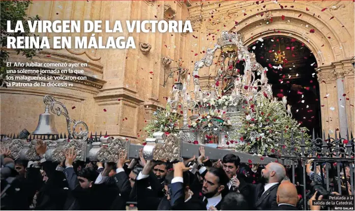 LA VIRGEN DE LA VICTORIA REINA EN MÁLAGA