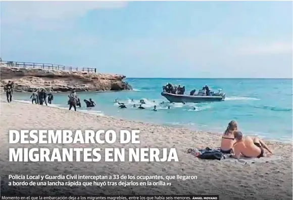 DESEMBARCO DE MIGRANTES EN NERJA