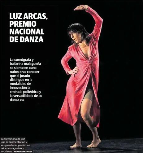 LUZ ARCAS, PREMIO NACIONAL DE DANZA