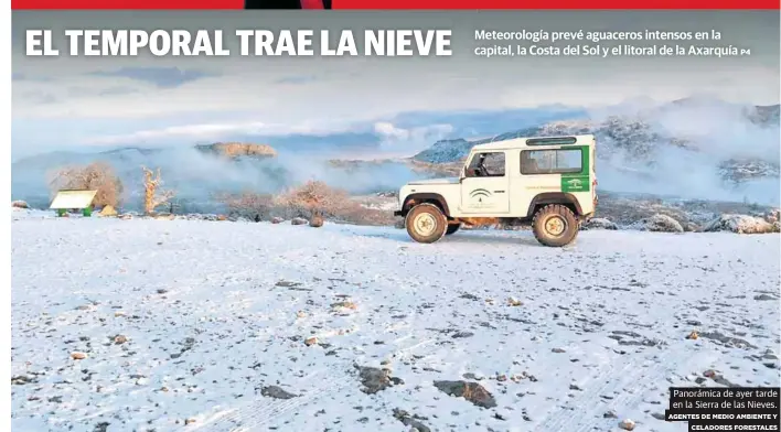 EL TEMPORAL TRAE LA NIEVE