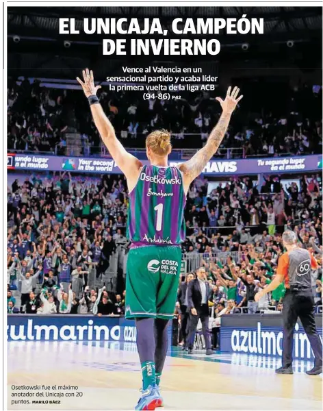 EL UNICAJA, CAMPEÓN DE INVIERNO