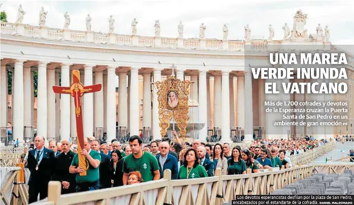UNA MAREA VERDE INUNDA EL VATICANO