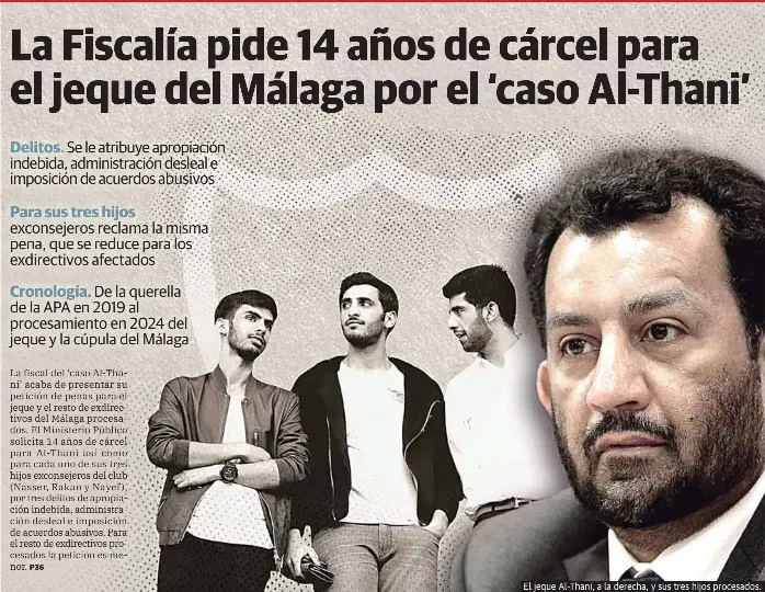 LA FISCALÍA PIDE 14 AÑOS DE CÁRCEL PARA EL JEQUE DEL MÁLAGA POR EL ‘CASO AL-THANI’