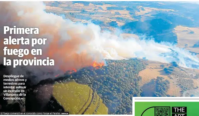 PRIMERA ALERTA POR FUEGO EN LA PROVINCIA