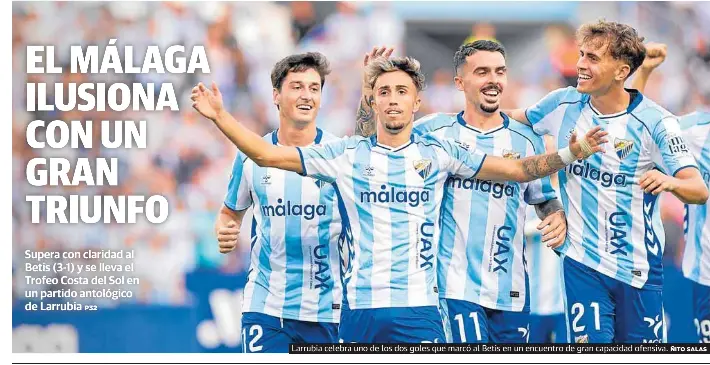 EL MÁLAGA ILUSIONA CON UN GRAN TRIUNFO