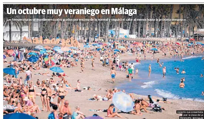UN OCTUBRE MUY VERANIEGO EN MÁLAGA