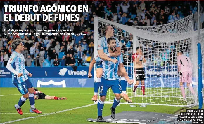 TRIUNFO AGÓNICO EN EL DEBUT DE FUNES