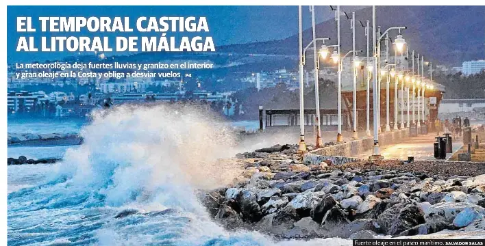 EL TEMPORAL CASTIGA AL LITORAL DE MÁLAGA