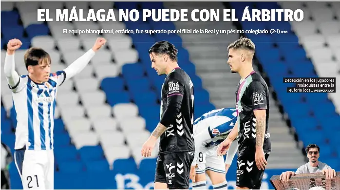 EL MÁLAGA NO PUEDE CON EL ÁRBITRO