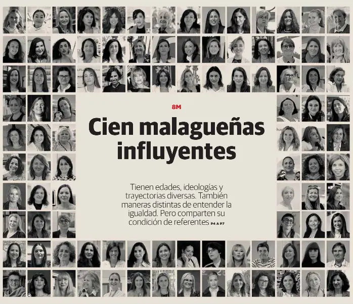 CIEN MALAGUEÑAS INFLUYENTES