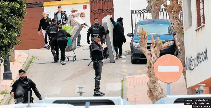 62 FAMILIAS DESAHUCIADAS EN MANILVA