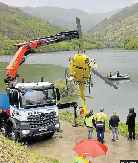RECUPERADO EL HELICÓPTERO DE TANES