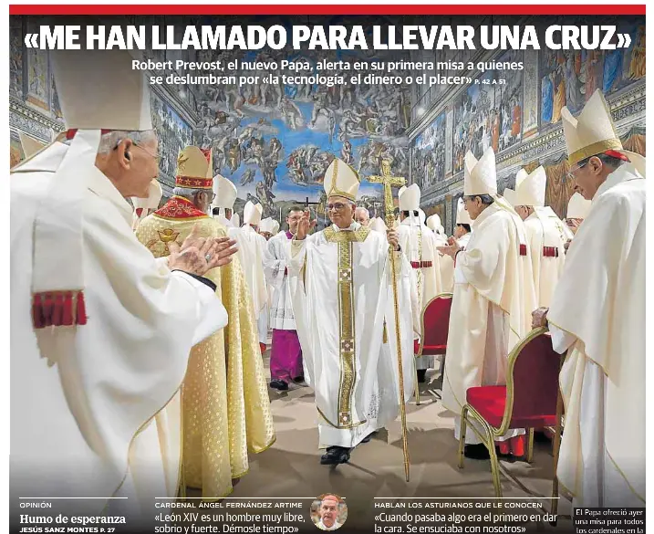 «ME HAN LLAMADO PARA LLEVAR UNA CRUZ»
