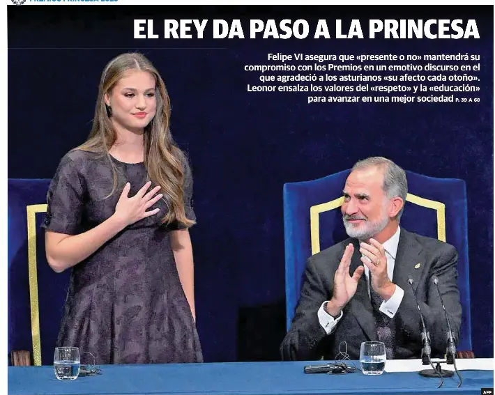 EL REY DA PASO A LA PRINCESA