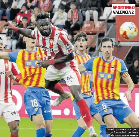 EL SPORTING NO PUEDE CON EL VALENCIA