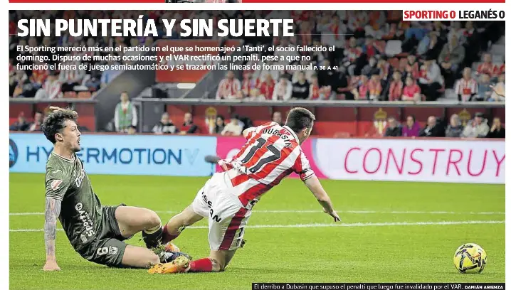 SIN PUNTERÍA Y SIN SUERTE