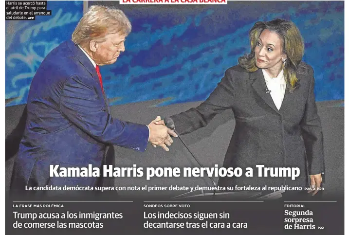 KAMALA HARRIS PONE NERVIOSO A TRUMP