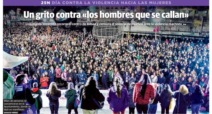 UN GRITO CONTRA «LOS HOMBRES QUE SE CALLAN»