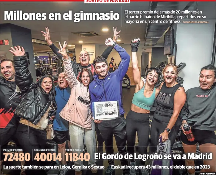 MILLONES EN EL GIMNASIO