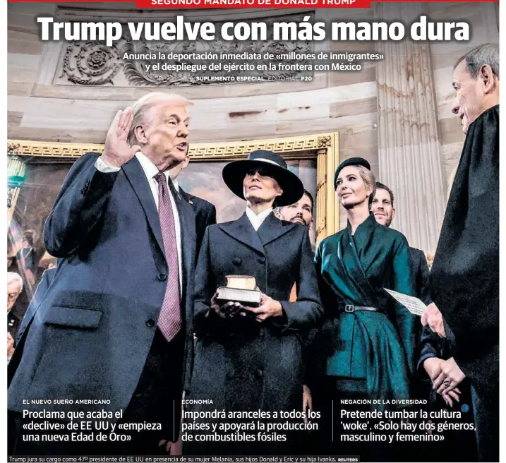 TRUMP VUELVE CON MÁS MANO DURA