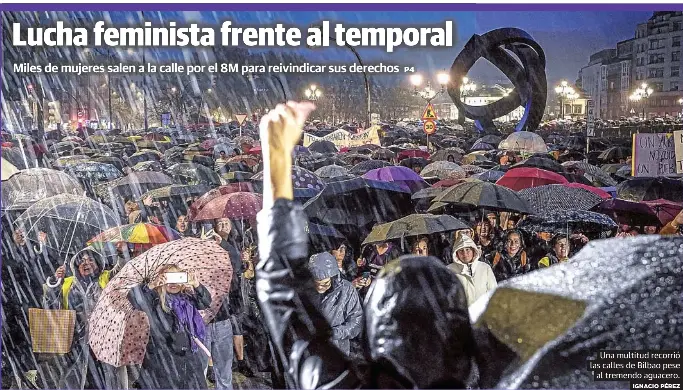 LUCHA FEMINISTA FRENTE AL TEMPORAL