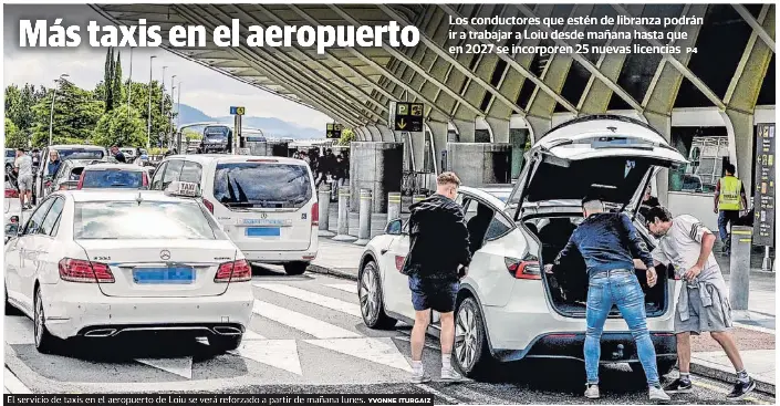 MÁS TAXIS EN EL AEROPUERTO