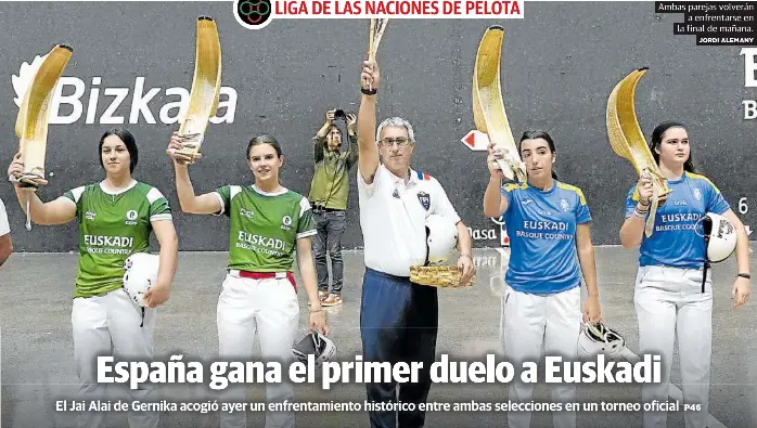 ESPAÑA GANA EL PRIMER DUELO A EUSKADI
